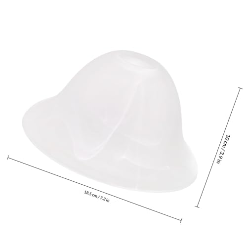 Cache-luminaire en verre blanc de plafond pour éclairage diffus suspendu - 3