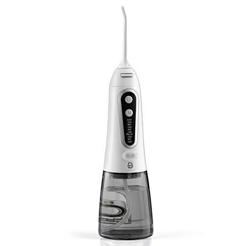 Irrigador bucal portátil Bydiffer con 5 boquillas y 5 modos- capacidad 300 ml – recargable IPX7-