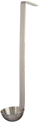 Winco LDI-05SH, One-Piece Stainless Steel Ladle with 6