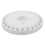 PACKOVE Praktische LED Campinglampe aus Abs Runde Zelt Hängelampe Tragbare Notlampe für Outdoor Garten und Überleben mit Aufhängemöglichkeit