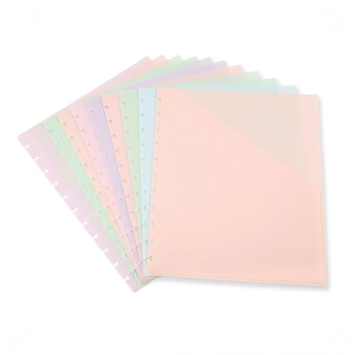 Intercalaires de poche à onglets pour carnet à disque (lot de 8)