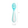 Munchkin® Gentle Dip™ Baby Spoons for Self Feeding and Baby Led Weaning, 3 Pack, Blue/Green #1