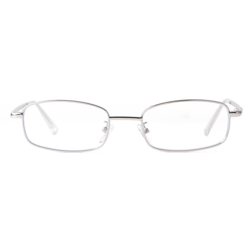 ADE WU Fashion Sunglasses Glasses for Women Men, Narrow Rectangle Frame Unisex Style, Black & Silver4