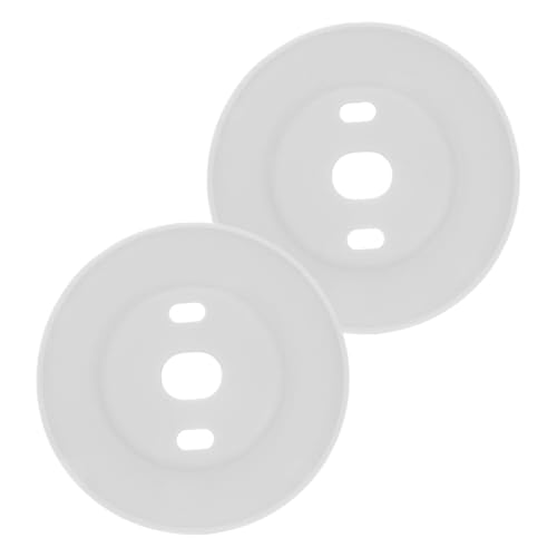 NOLITOY 2 piezas Kit Cubiertas Protectoras Termostato Placa de Pared de Silicona para Nest Fácil Instalación Control Temperatura y Protección contra Rayones Diseño Moderno
