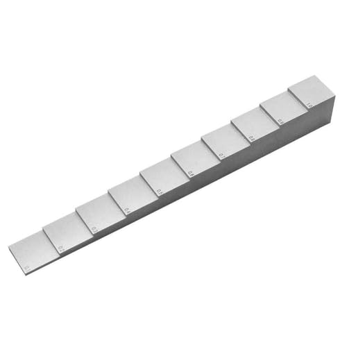 YFYIQI 10 Step Calibration Block 0.100" 0.200" 0.300" 0.400" 0.500" 0.600" 0.700" 0.800" 0.900" 1.000" 1018 Steel for Ultrasonic Thickness Gauge Calibration Test miniatura 6