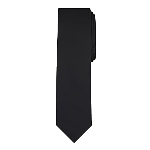 Image of Jacob Alexander Men's Slim Width 2.75 inch Solid Color Tie