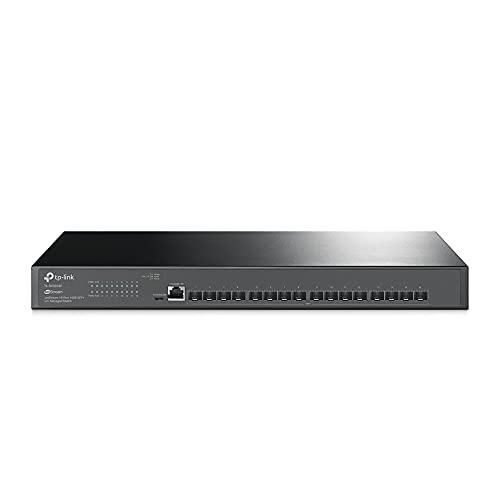 Image of TP-Link Omada SX3016F | 16 Port 10G SFP+ Enterprise Level Switch | L2+ Smart Managed | Omada SDN Integrated | IPv6 | Static Routing | L2 /L3 /L4 QoS, IGMP & LAG | 5 Year Manufacturer Warranty