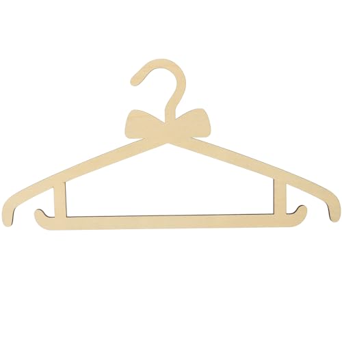 TIDTALEO Wooden Clothes Hanger with Bow Design and Smooth Finish for Nursery Organization Moms and Showers