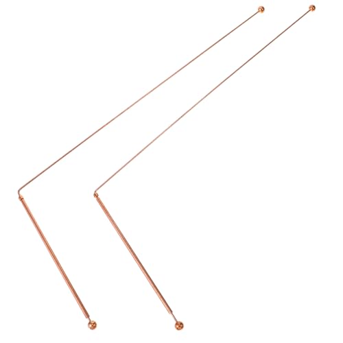 MOLUCKFU 2pcs Copper Dowsing Rods for Water Metal Detection Spiritual Divining Rods Fine Craftsmanship