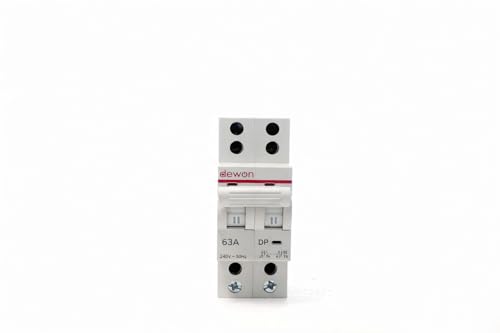 Image of Dewon 63A Double Pole MCB Changeover | DP MCB Change Over Switch | 240V 50Hz
