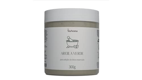 Argila Verde - Auxilia Na Redução e Controle Da Oleosidade | Indicado Para Todos Tipos De Pele e Cabelo 300g - Via Aroma
