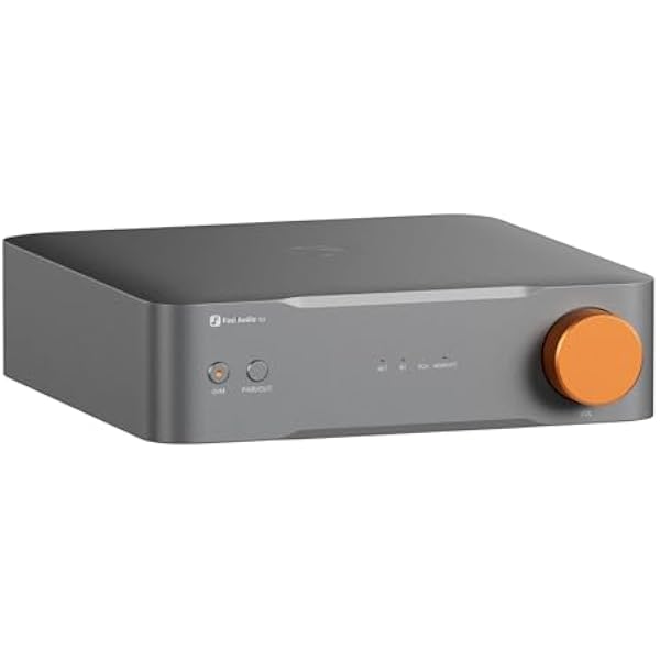 Fosi Audio S3 HiFi Music Streamer DAC Preamp, DAC Wi-Fi 6 Bluetooth 5.3, Transporter Cyfrowy Z Wyjściem XLR Zbalansowanym/Optycznym/Sub/HDMI eARC, AirPlay 2 Spotify Connect Tidal, Korektor 5-Pasmowy