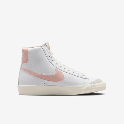 Nike Blazer Mid '77 Big Kids' Shoes (DA4086-128, White/Sail/Echo Pink)3