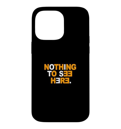 �I�����W�J���[ Nothing To See Here �I�����W�O���t�B�b�N �X�}�z�P�[�X iPhone 14 Pro Max �p