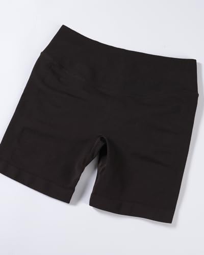 Image of AUROLA Influence Workout Shorts for Women,2.5 3.5 4.5 5.5 6.5 No Roll Up Squat Proof Scrunch Seamless Compression Gym Short
