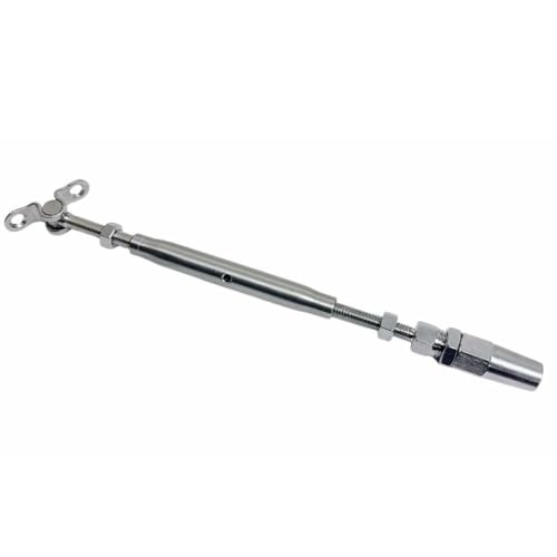 Prolinemax Marine Stainless Steel T316 Cable Deck Toggle y Tensores Swageless 3/16" miniatura 3