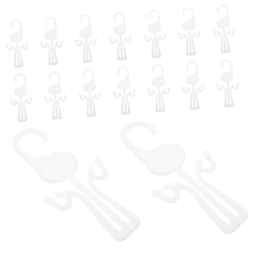 Happyyami 30Pcs Shoes Hook Drying Rack Organizer for Home Supermarket Mall Sturdy Material Multi Functional Shoes Hanging for Slippers Footwear Storage