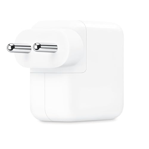Image of Original 35W Power Adapter Charger Dual Port Adapter for iPhone 17 16 15 MFi Certified Dual USB C Power Adapter Charger Adapter - White