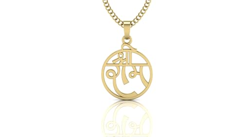 Image of LMDPRAJAPATIS Shree Ram God Religious Gold Plated Pendant Jewelry For Men And Women's