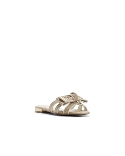 Image of Ted Baker Women's Elsie Leather Bow Flat Sandal