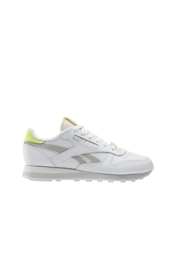 Image of Reebok CLASSIC LEATHER, Women Shoes, FTWWHT /PUGRY2 /ACIYEL, 36