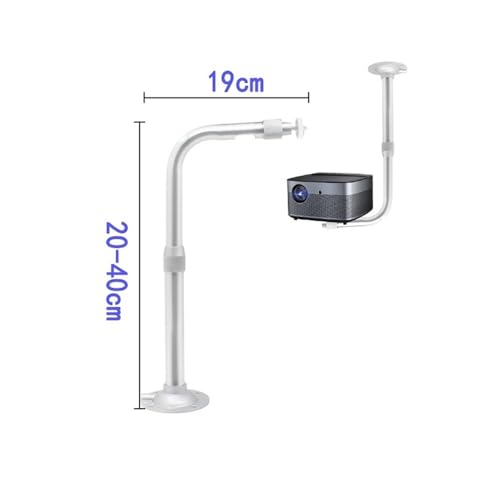 Support de projecteur télescopique réglable pour montage mural et plafond - 2