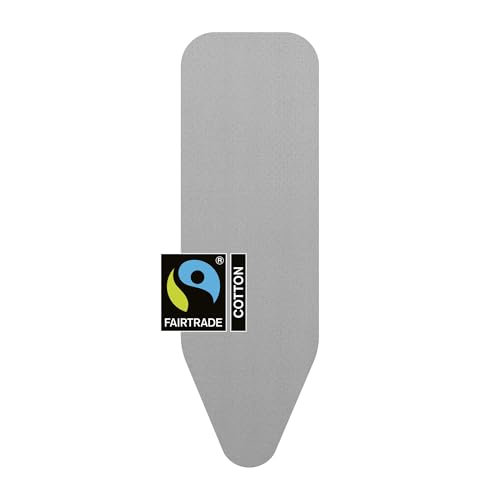 Brabantia Housse pour Table à Repasser B, 124 X 38 cm - Coton, Mousse 4mm & Feutre 4mm – Silver