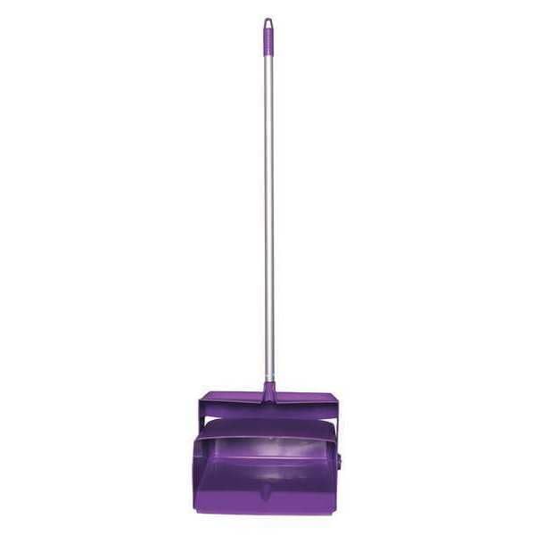 Remco - A Vikan Company 62508 Lobby Dustpan with Broom, Polypropylene/Polyester/Aluminum, 7" X 14" Bin, 37" Handle, Purple image 5
