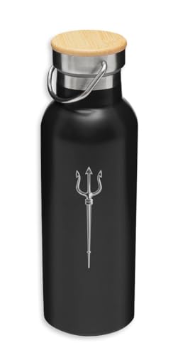 Trident Fork Botella aislante, botella ecológica, termo al vacío