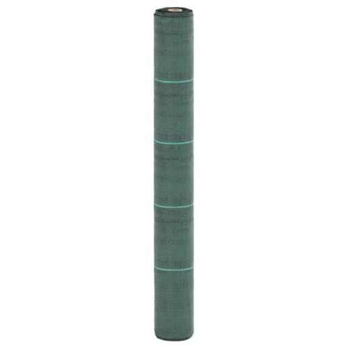 LAPOOH Membrana de malezas verde 1 x 100 m PP, tela de barrera contra malezas, membrana de control de malezas, barrera contra malezas de jardín, protección UV, maleza-4005252