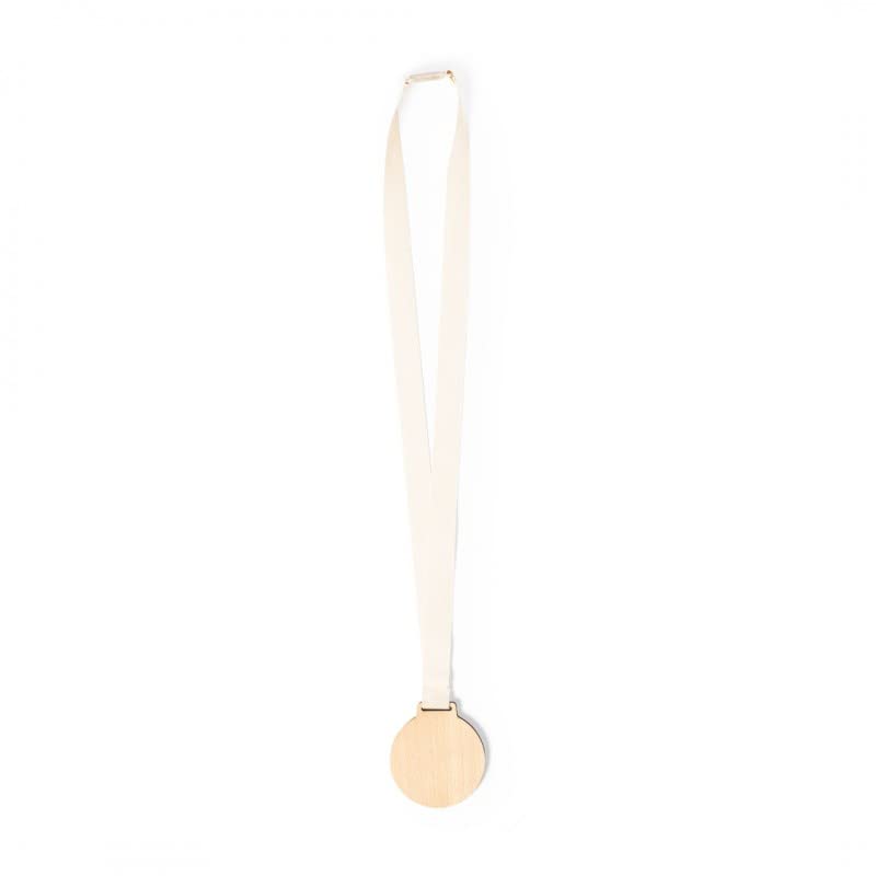 Genérico 10 Medallas de Madera y cordon de Algodon