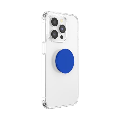 PopSockets Phone Grip with Expanding Kickstand, Adhesive Grip, Blue - Matte Cobalt