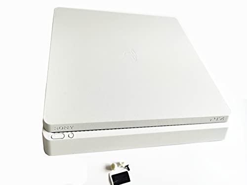 JMXLDS - Replacement Top and Bottom Case Cover for PS4 Slim Console White
