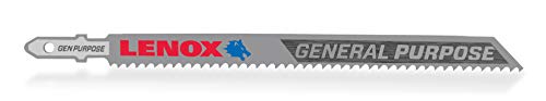 LENOX TOOLS 1991366 T-Shank General Purpose Jig Saw Blade, 5 1/4