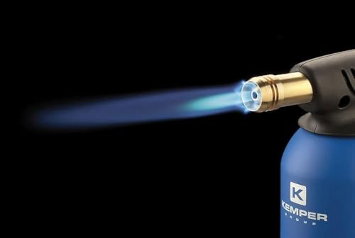Miniatura 6 de Kemper - Lámpara Para Soldar Soplete De Fuego 3 Bombonas De Gas Butano Seguro Guantes De Regalo