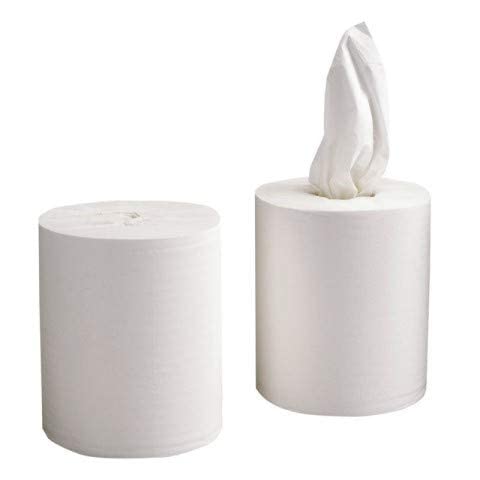 ESSUYAGE PAPIER BOBINE ESSUIE MAIN BLANCHE PURE OUATE 450 F - PAQUET DE 6 bobines - 050109