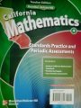 California Mathematics 4 Standards Practice and Periodic Assessments, Teacher Edition