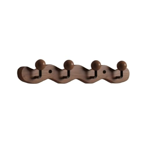 Perchero de pared esférico en madera noble de estilo vintage 2