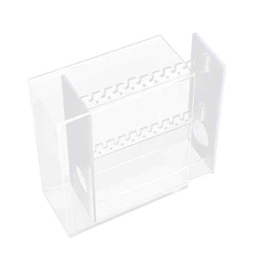 Estante de exhibición compacto de acrílico para pendientes, estante de exhibición con gancho para las orejas, elegante presentación para varios estilos de pendientes