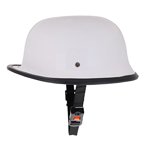 Image of Sage Square German Multi-Purpose Half Helmet (White Glossy) (Non-Motorized)