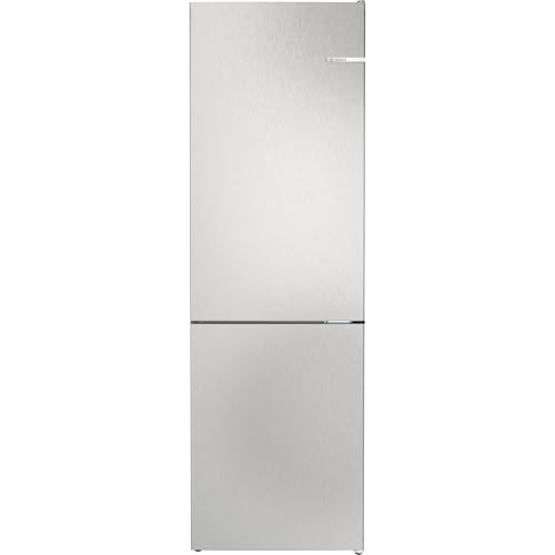 Bosch KGN362LBF Serie 4 - Refrigerador congelador - 186 x 60 cm - Refrigerador de 218 l + congelador de 103 l - Aspecto de acero inoxidable - NoFrost - VitaFresh XXL para una frescura prolongada -
