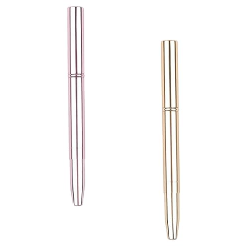 WOFASHPURET Set of 2 Lip Brushes Double-ended Makeup Tool Material Compact Size for Travel Daily Use