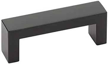 Emtek Keaton Pull, 12 Center-to-Center, Flat Black