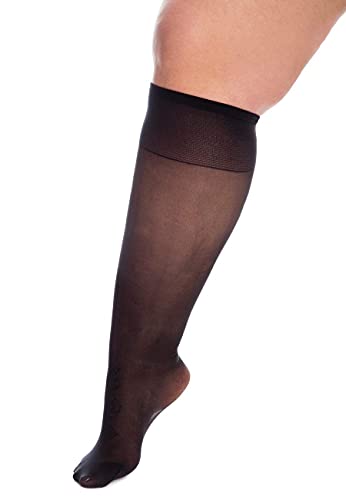 All Woman Super Wide Knee Highs 20 Denier 37" Stretch Stockings2