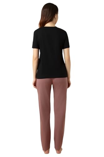 Image of Van Heusen Women's Cotton Lounge Pants | Drawstrings & Side Pockets | Cotton Stretch | Smart Tech Finish| Everyday Pyjamas | At Home Pyjamas | Style 55303