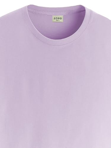 Image of ADRO Men's Cotton Solid Regular Fit T-Shirt