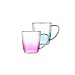 Produktbild Dabeigouzbolb Glaser Glas Kaffeetassen Set von 2, klare Kaffeetasse mit Griff für Espresso, Latte, Tee, Milch, Saft-9 Oz