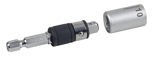 Proxxon Kombi-Adapter (zur Aufnahme von 1/4'-Vierkant-Steckschlüsseleinsätzen und 1/4' Sechskant-Standard Bit, für Akku-/Elektroschrauber) 23783