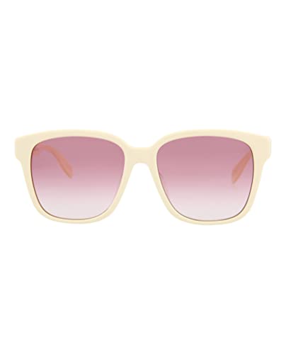 Alexander McQueen Square/Rectangle Sunglasses White White Pink Luxury Eyewear Made In Italy Acetate Frame Designer Fashion for Everyday Luxury