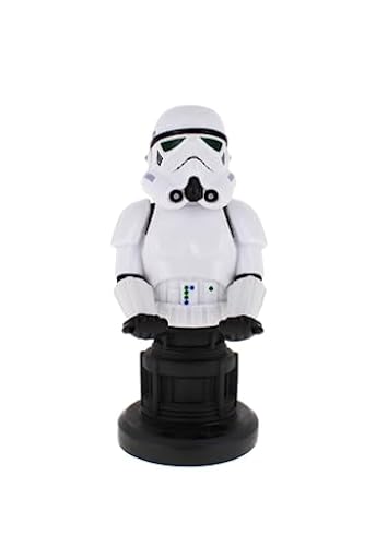 Cableguys Star Wars Stormtrooper Soporte Mando y Movil - Figuras Soporte para movil y Mando, Compatible con Xbox, PlayStation y la mayoría de mandos estándar, Accesorios Escritorio Gaming | Ya disponible en tu tienda friki favorita! En mundofriki.es!